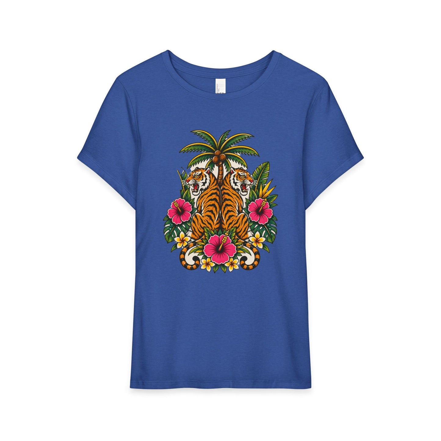 Tropical Tiger Floral Tee Shirt