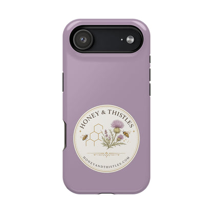 Floral Honey & Thistles Magnetic Phone Case — Impact-Resistant MagSafe-Compatible