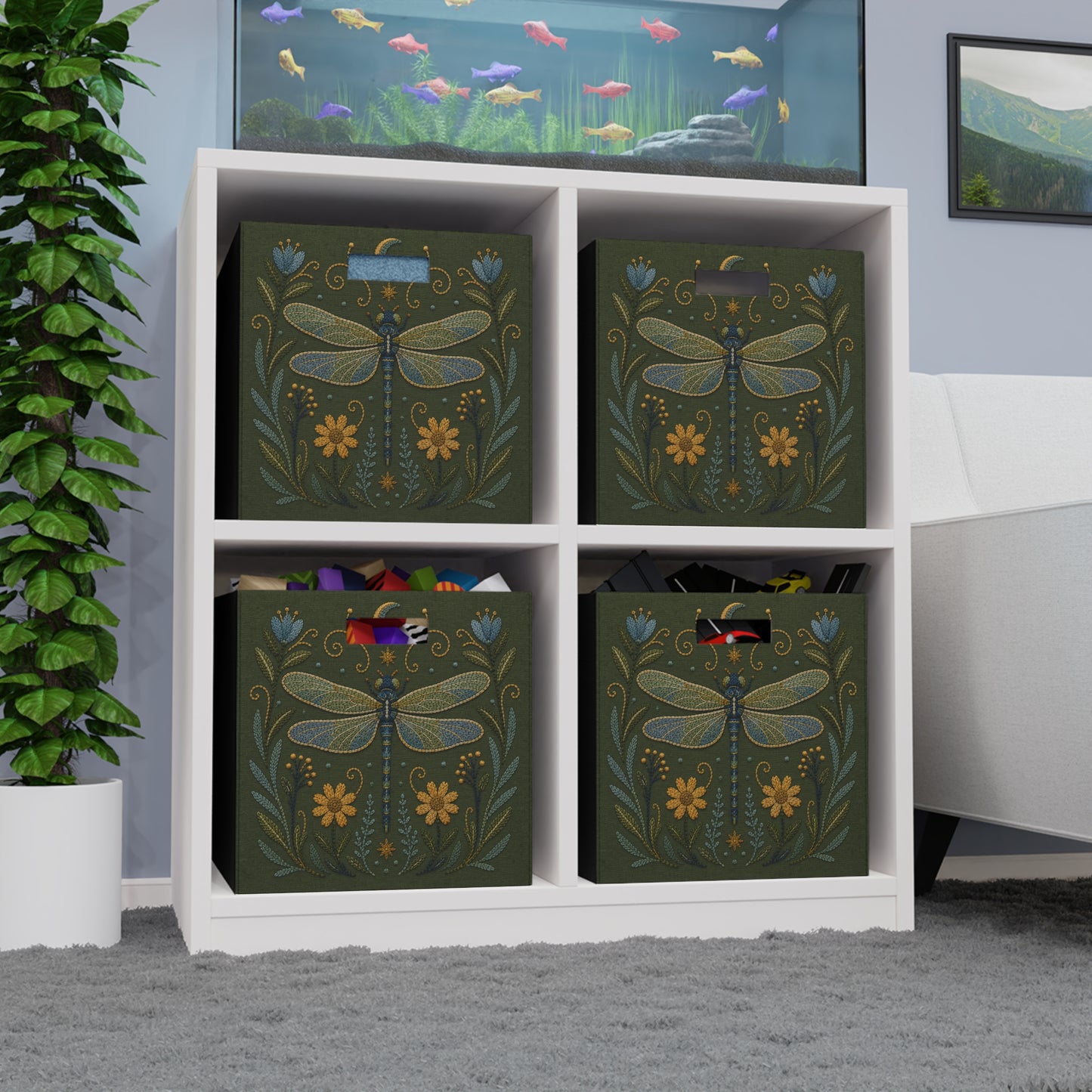Dragonfly Felt Storage Box