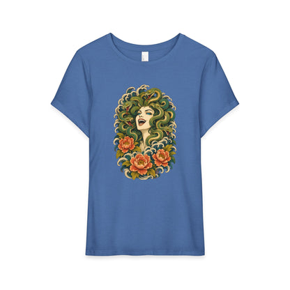 Medusa Floral Graphic Tee Shirt