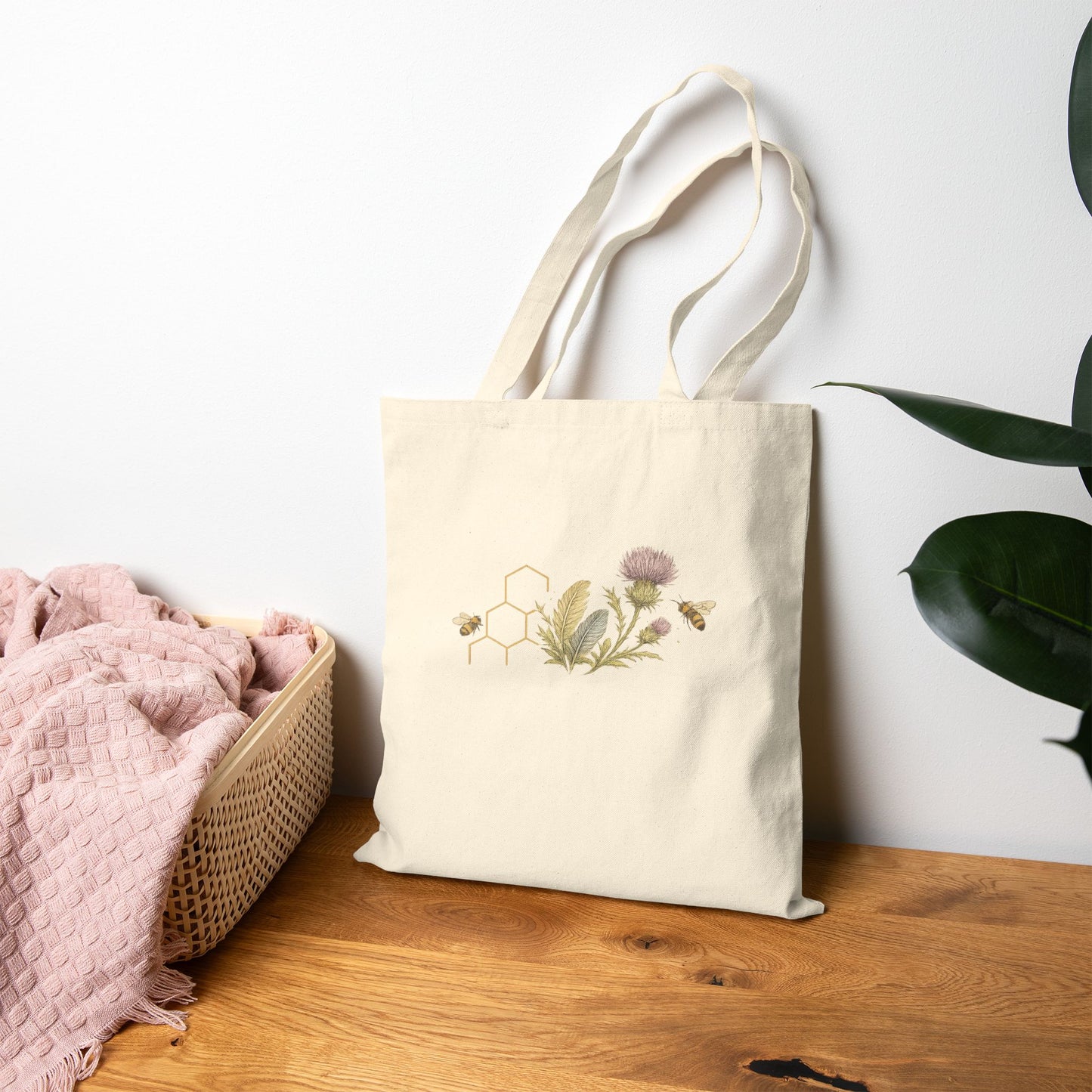 Honey & Thistles Basic Canvas Tote Bag