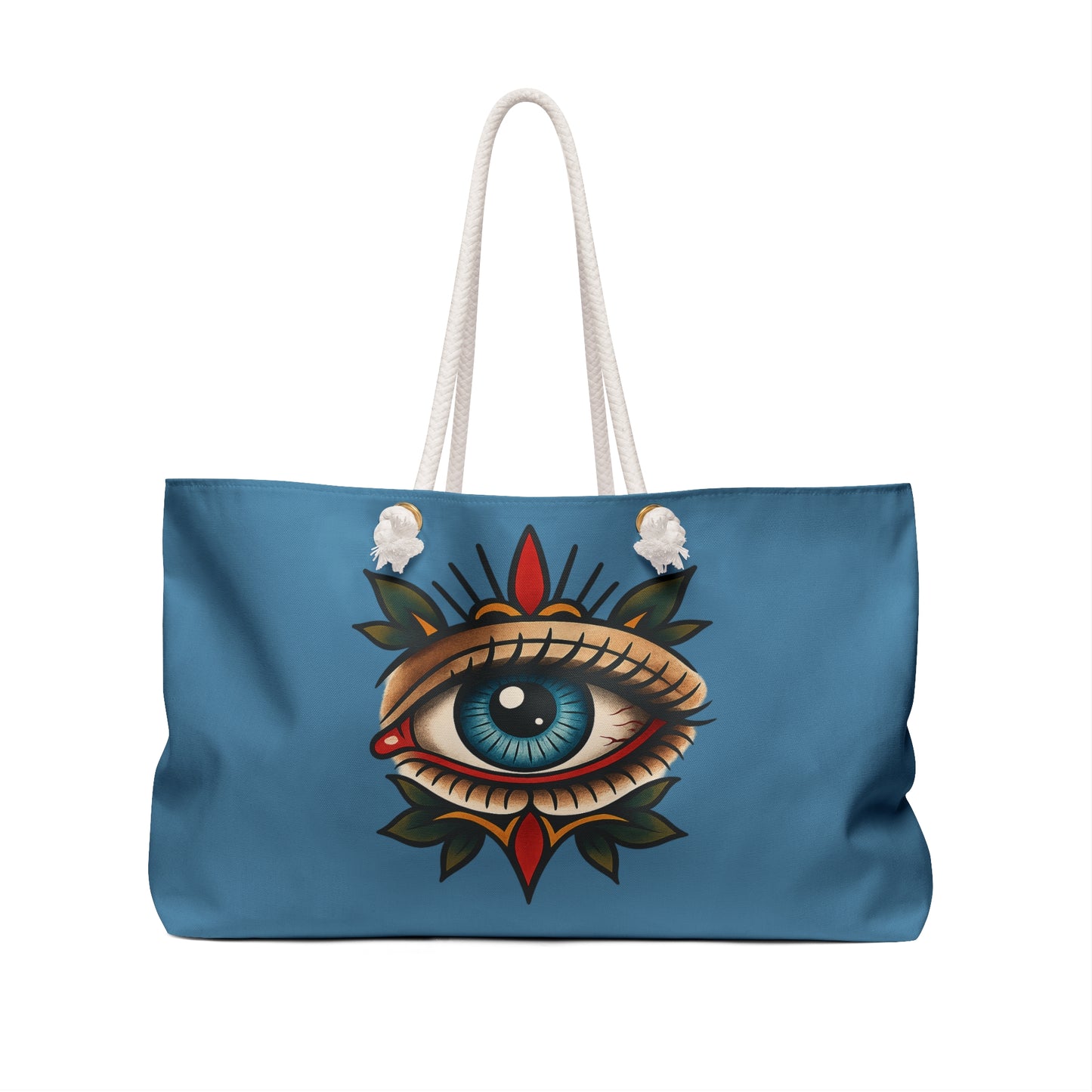 Weekender Bag — Blue Mystical All-Seeing Eye Travel Tote