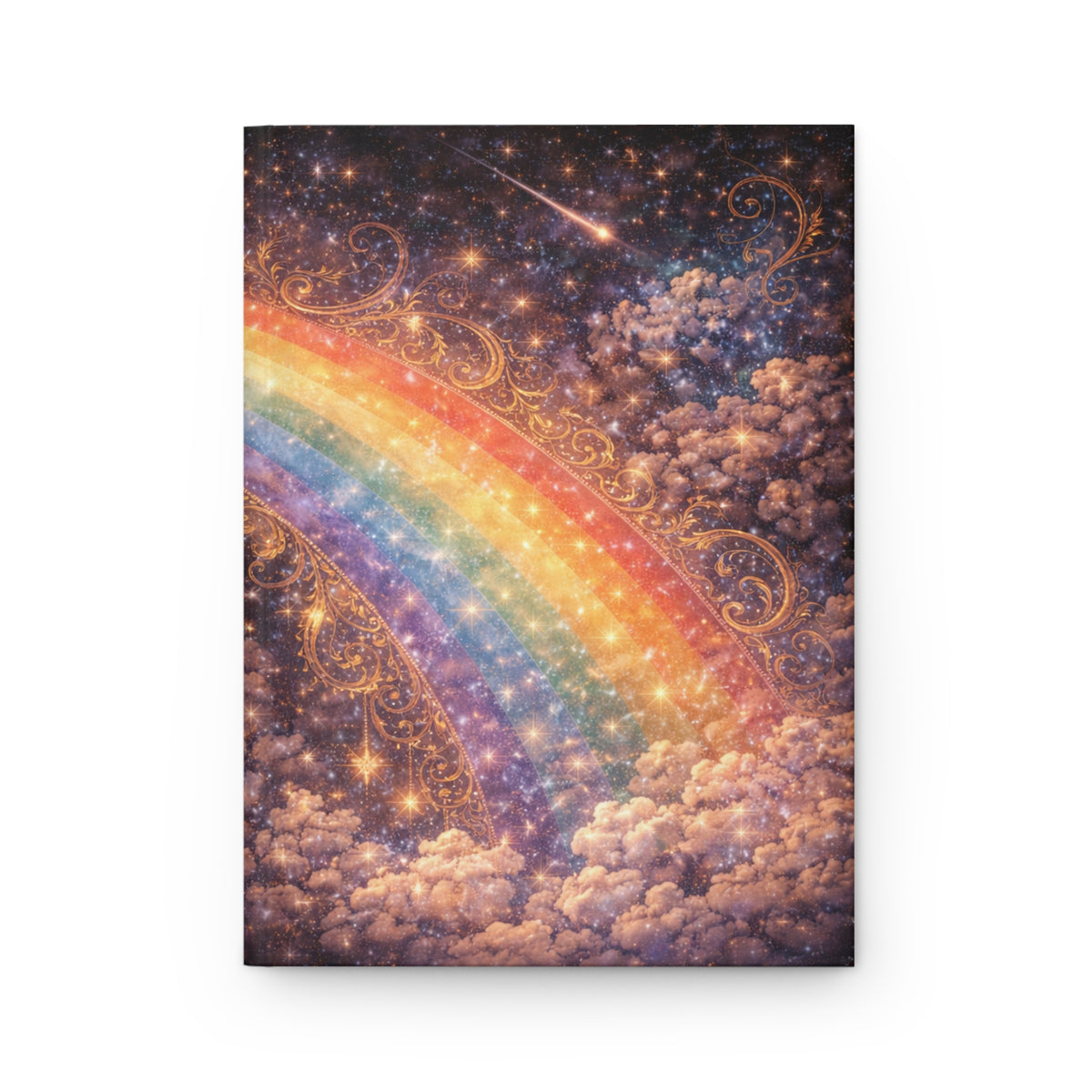 Journal Notebook, Hardcover Lined - Celestial Rainbow