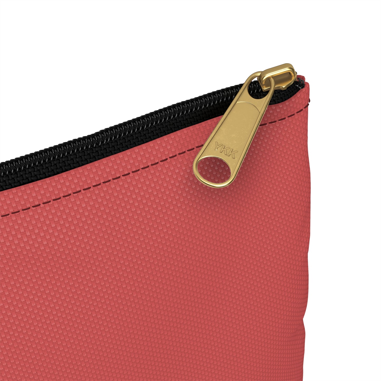 Zebra Dark Coral Accessory Pouch
