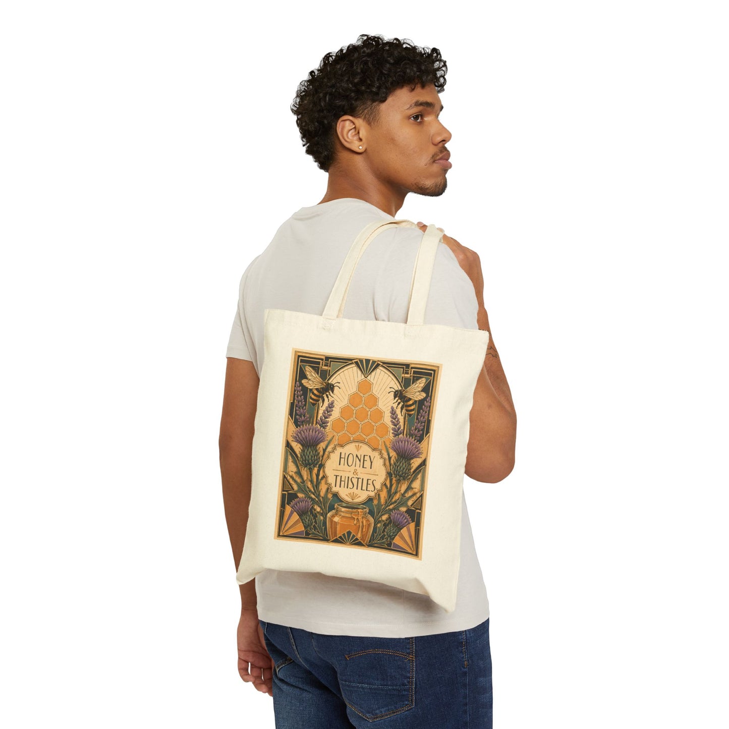 Honey & Thistles a la Gatsby Canvas Tote Bag