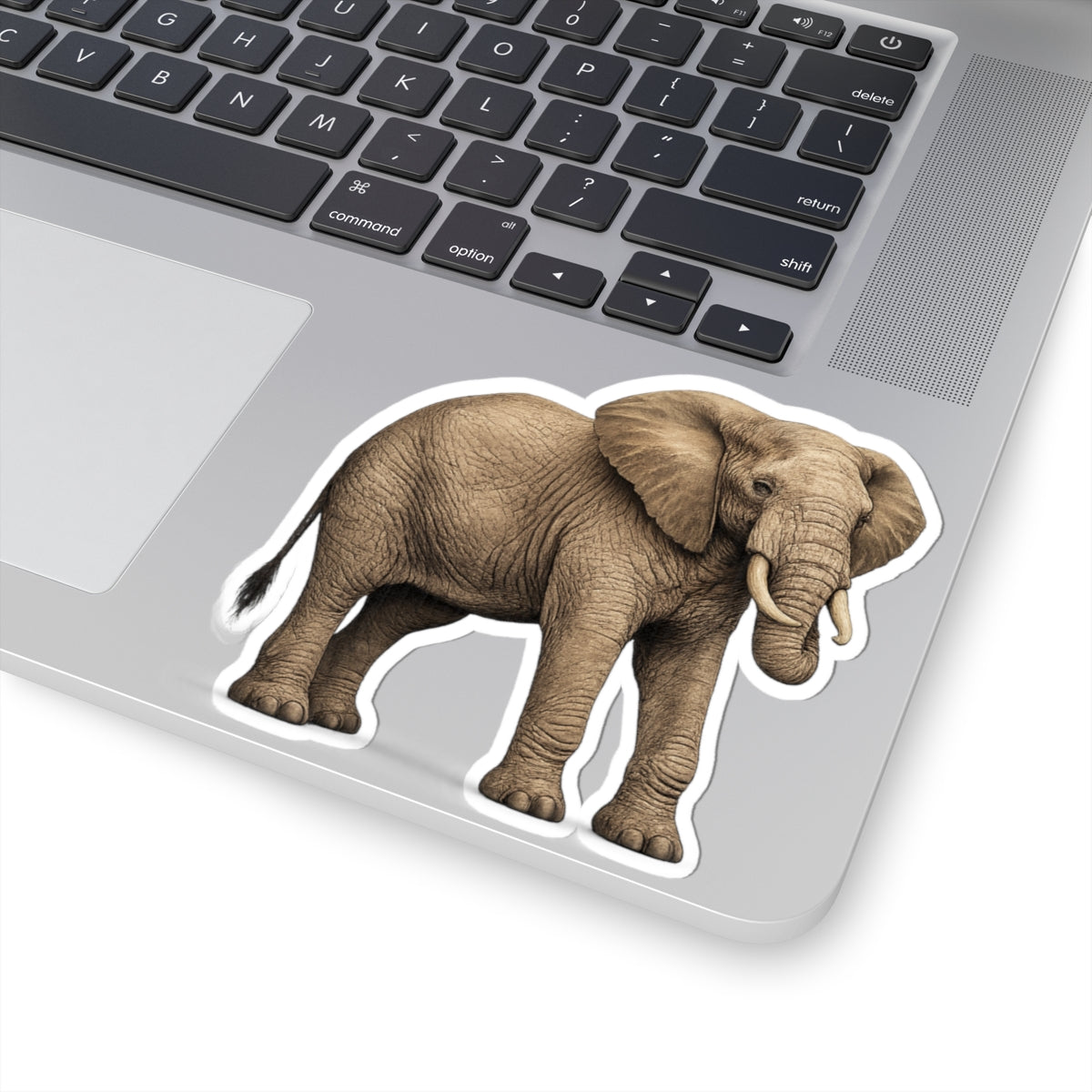 Sticker,  Kiss-Cut - Elephant Side View
