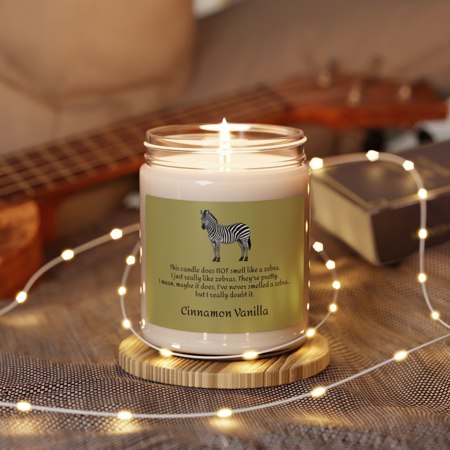 Zebra Scented Candle - Cinnamon Vanilla