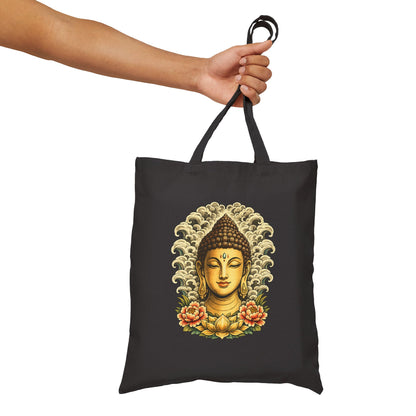 Golden Buddha Canvas Tote Bag