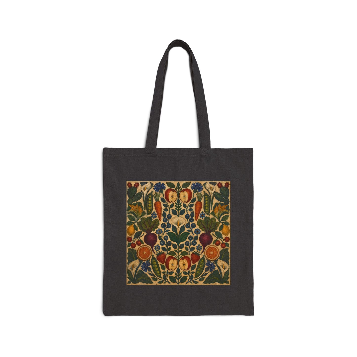 Frida and Diego at a Farmers Market Canvas Tote Bag