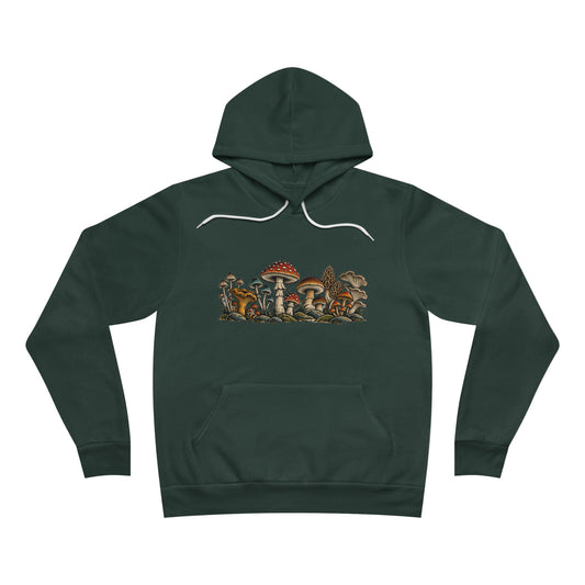 Mushroom Garden Hoodie - Vintage Forest Fungi Pullover