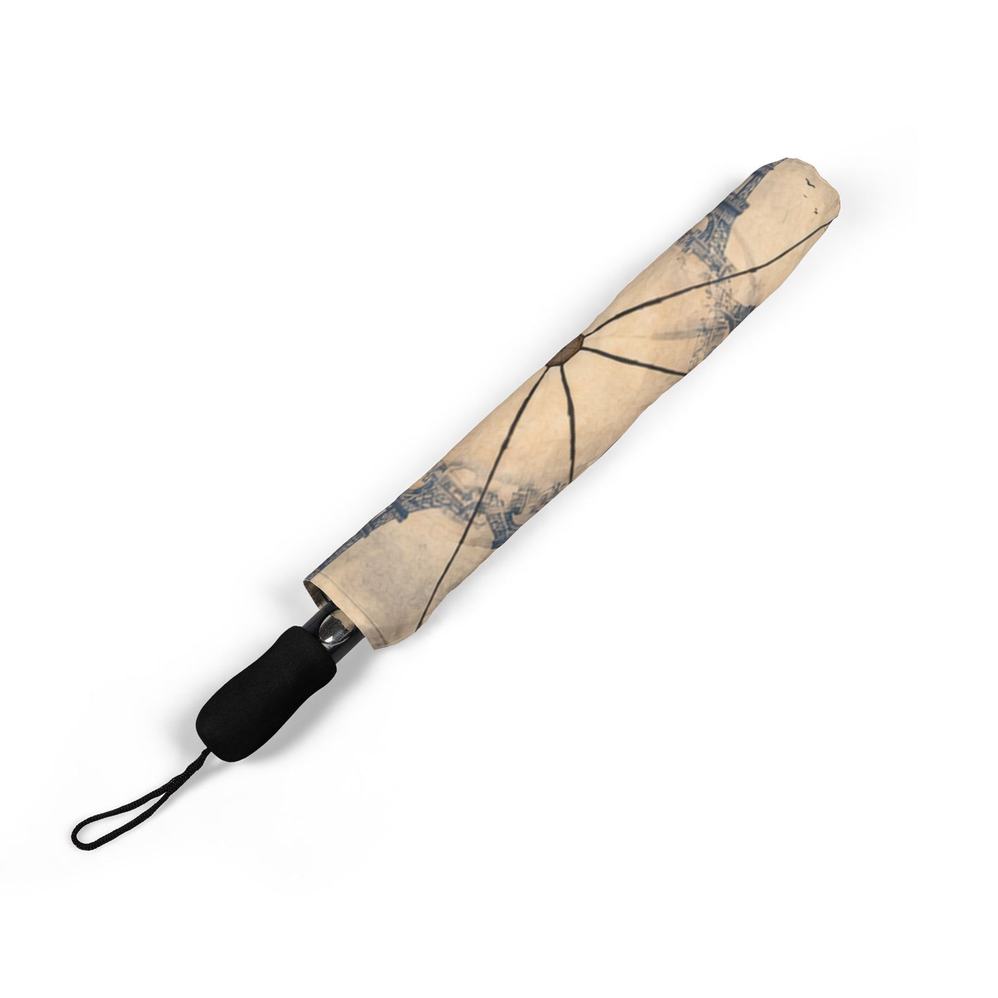 Parisian Elephants on High Wires in the Rain Umbrella
