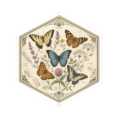 Sticker,  Kiss-Cut - Floral Butterflies