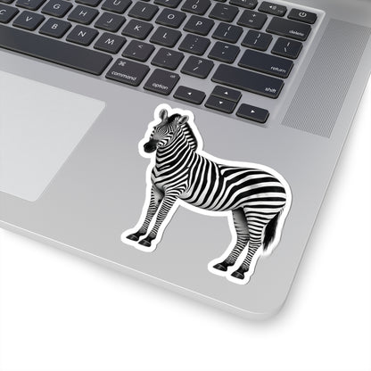 Sticker, Kiss-Cut - Zebra Standing Side View