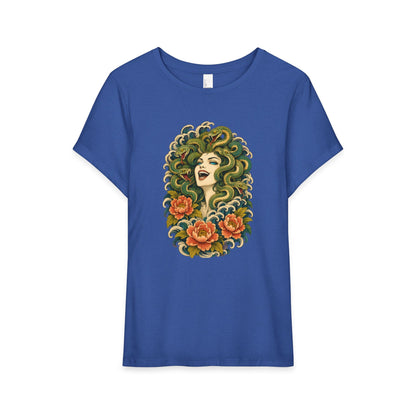 Medusa Floral Graphic Tee Shirt