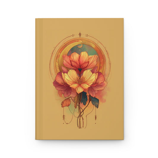 Journal Notebook, Hardcover Lined - Watercolor Flowers