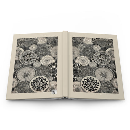 Journal Notebook, Hardcover Lined - Ring 'Round the Rings, Light Version