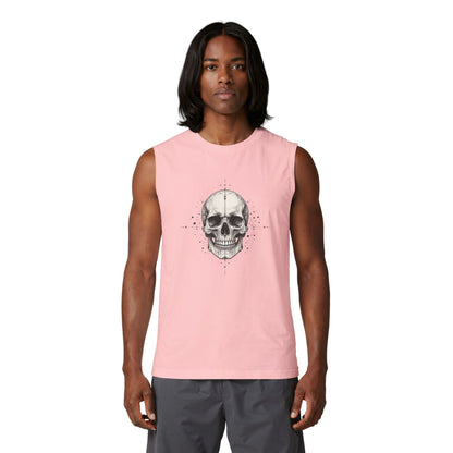 Tank Top, Muscle - Geometric Skull