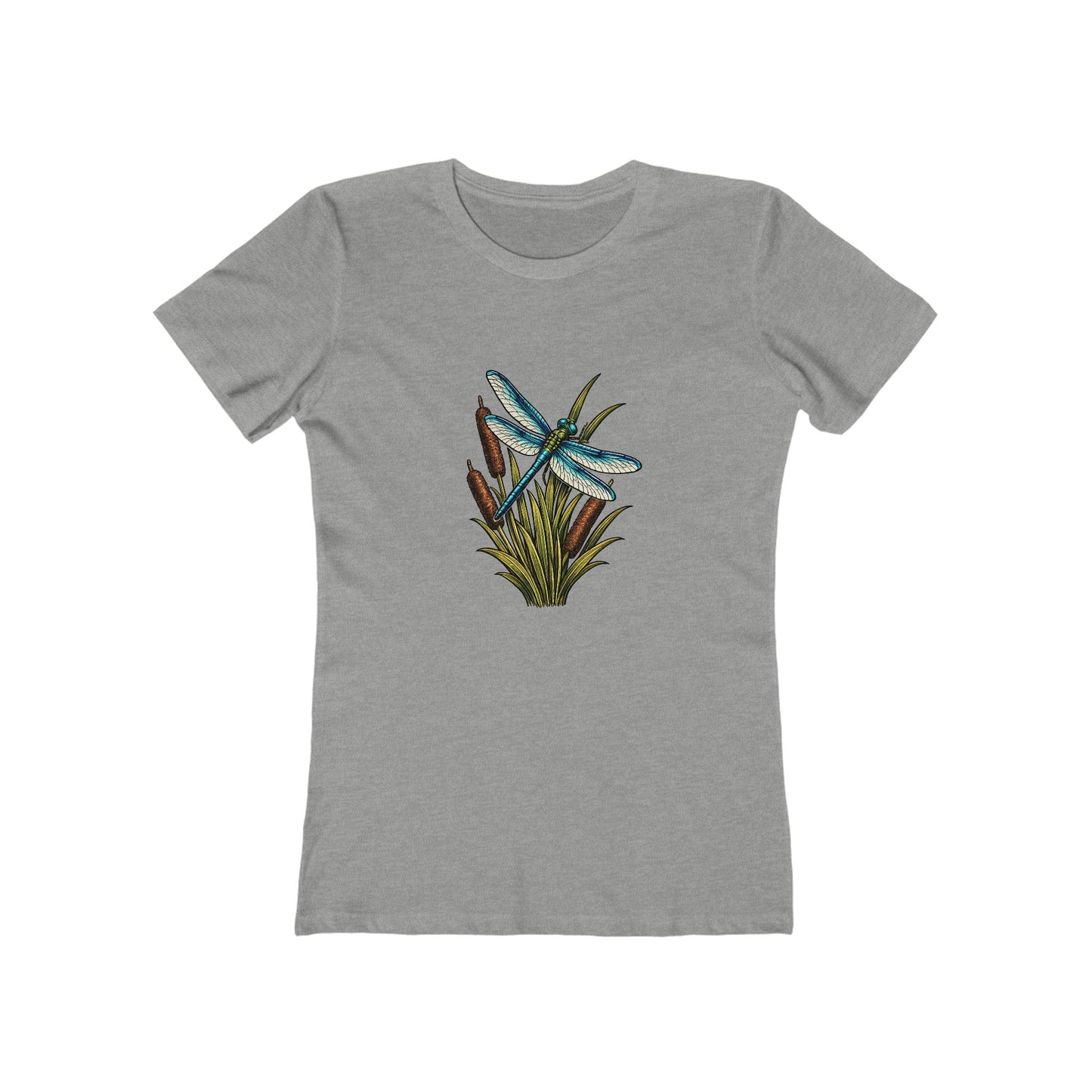 Dragonfly & Cat Tail Boyfriend T-Shirt