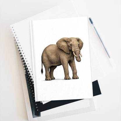 Journal Notebook, Hardcover Blank - Elephant Side view