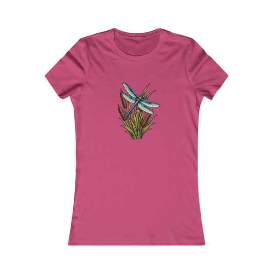 Dragonfly & Cat Tail Women's T-Shirt
