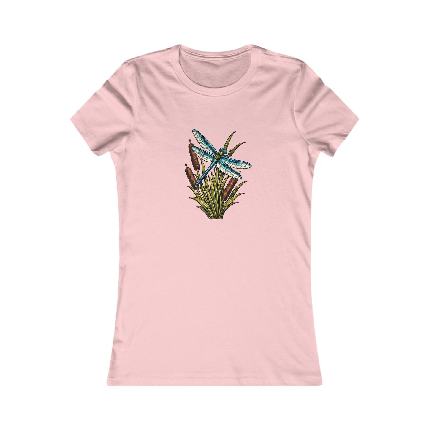 Dragonfly & Cat Tail Women's T-Shirt