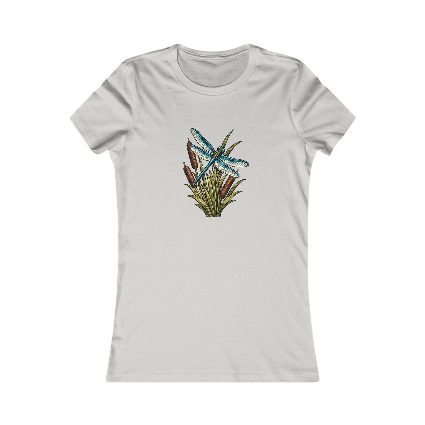 Dragonfly & Cat Tail Women's T-Shirt