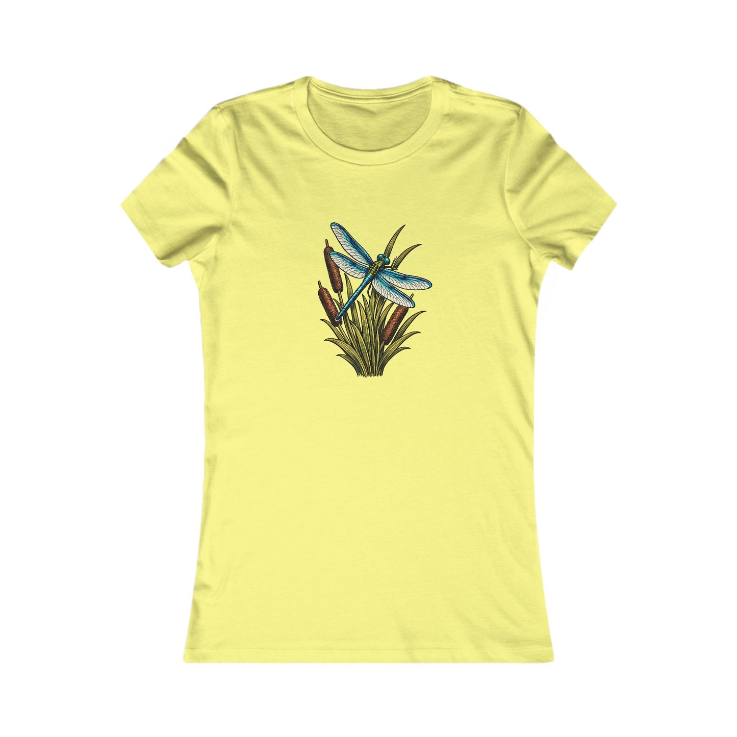 Dragonfly & Cat Tail Women's T-Shirt
