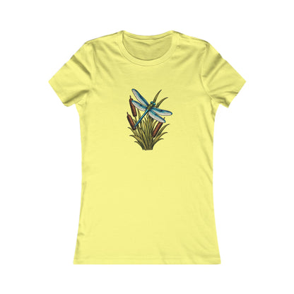 Dragonfly & Cat Tail Women's T-Shirt