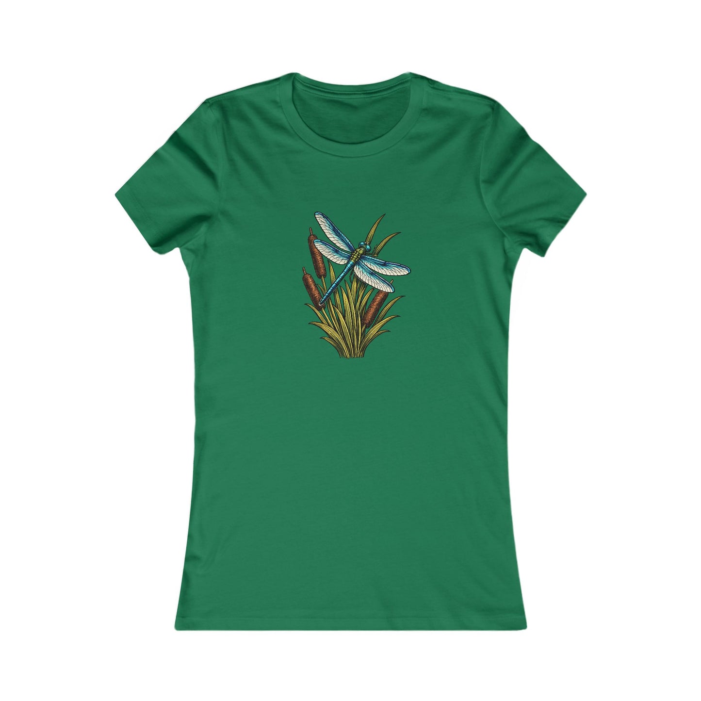Dragonfly & Cat Tail Women's T-Shirt