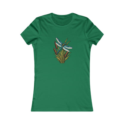 Dragonfly & Cat Tail Women's T-Shirt