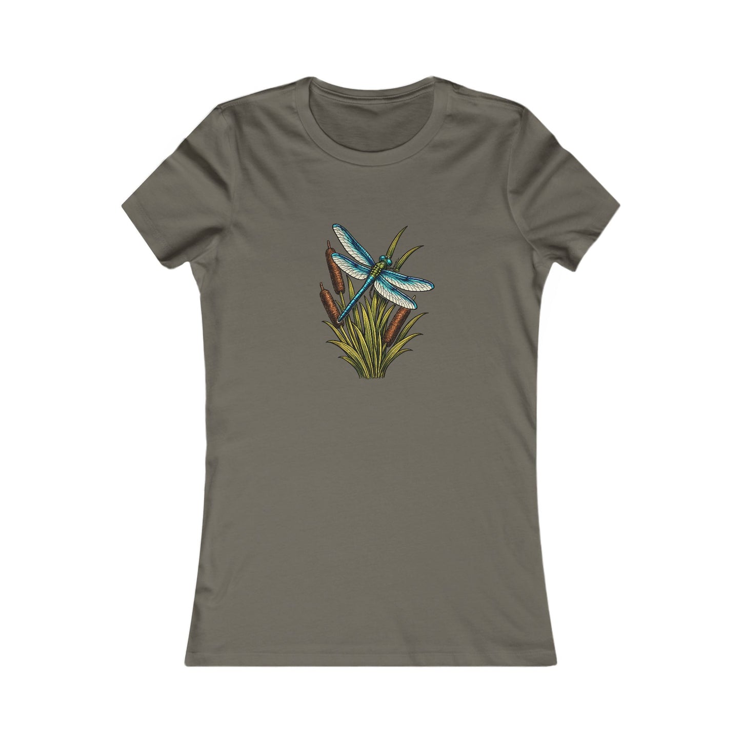 Dragonfly & Cat Tail Women's T-Shirt