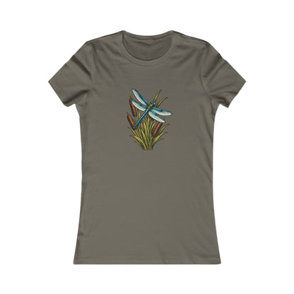 Dragonfly & Cat Tail Women's T-Shirt
