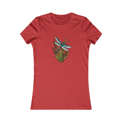Dragonfly & Cat Tail Women's T-Shirt