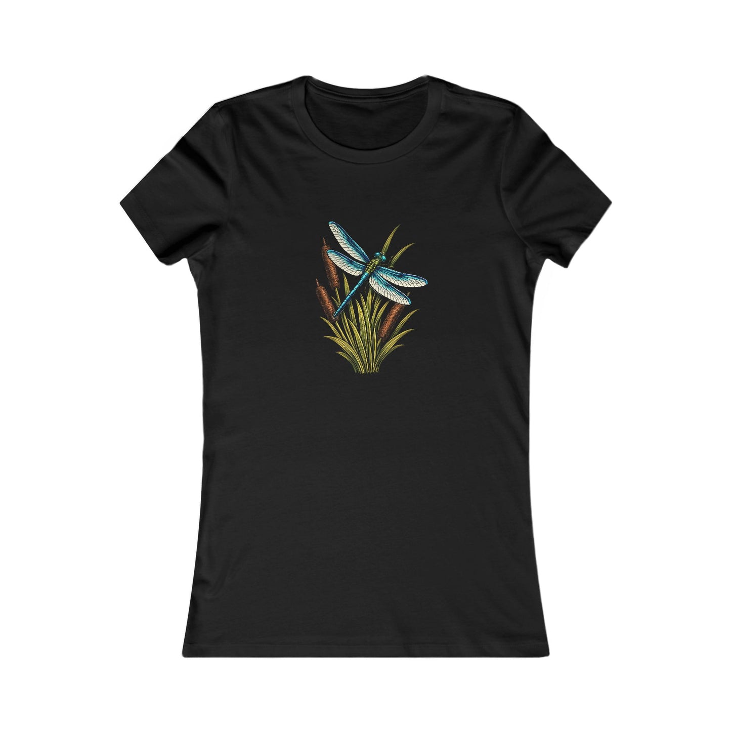 Dragonfly & Cat Tail Women's T-Shirt
