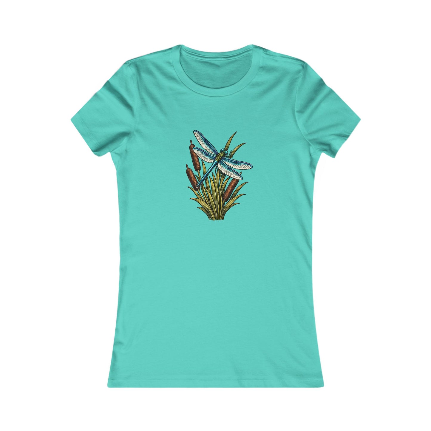 Dragonfly & Cat Tail Women's T-Shirt