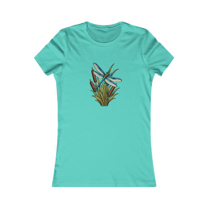 Dragonfly & Cat Tail Women's T-Shirt