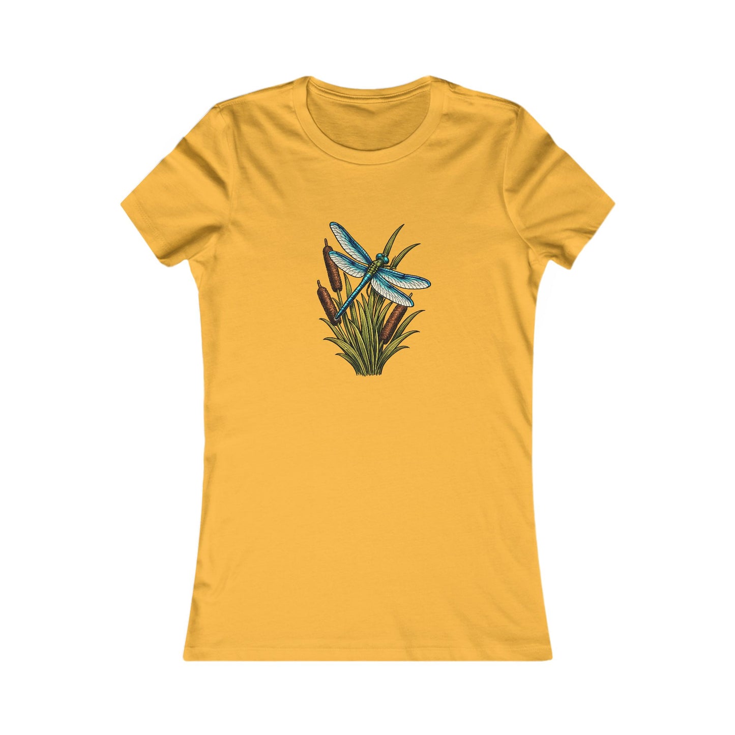 Dragonfly & Cat Tail Women's T-Shirt