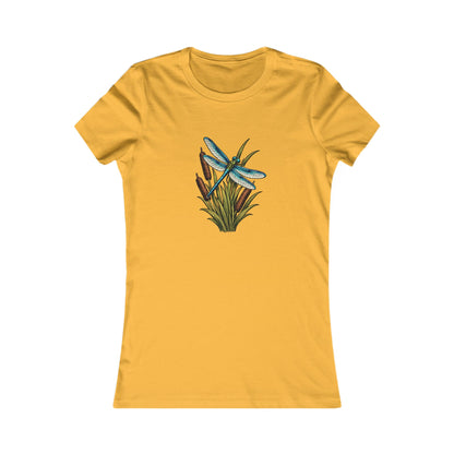Dragonfly & Cat Tail Women's T-Shirt