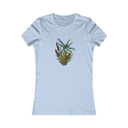 Dragonfly & Cat Tail Women's T-Shirt