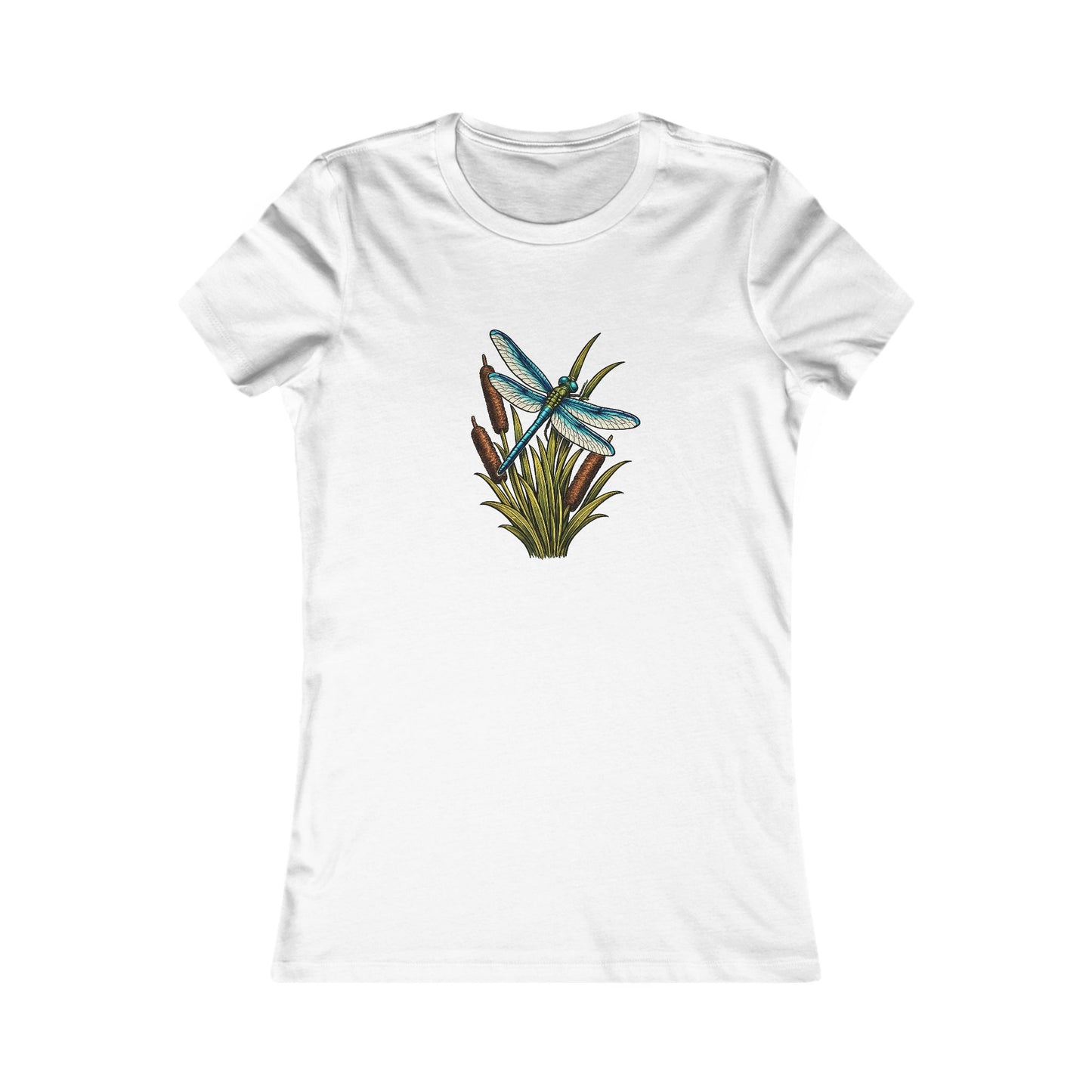 Dragonfly & Cat Tail Women's T-Shirt