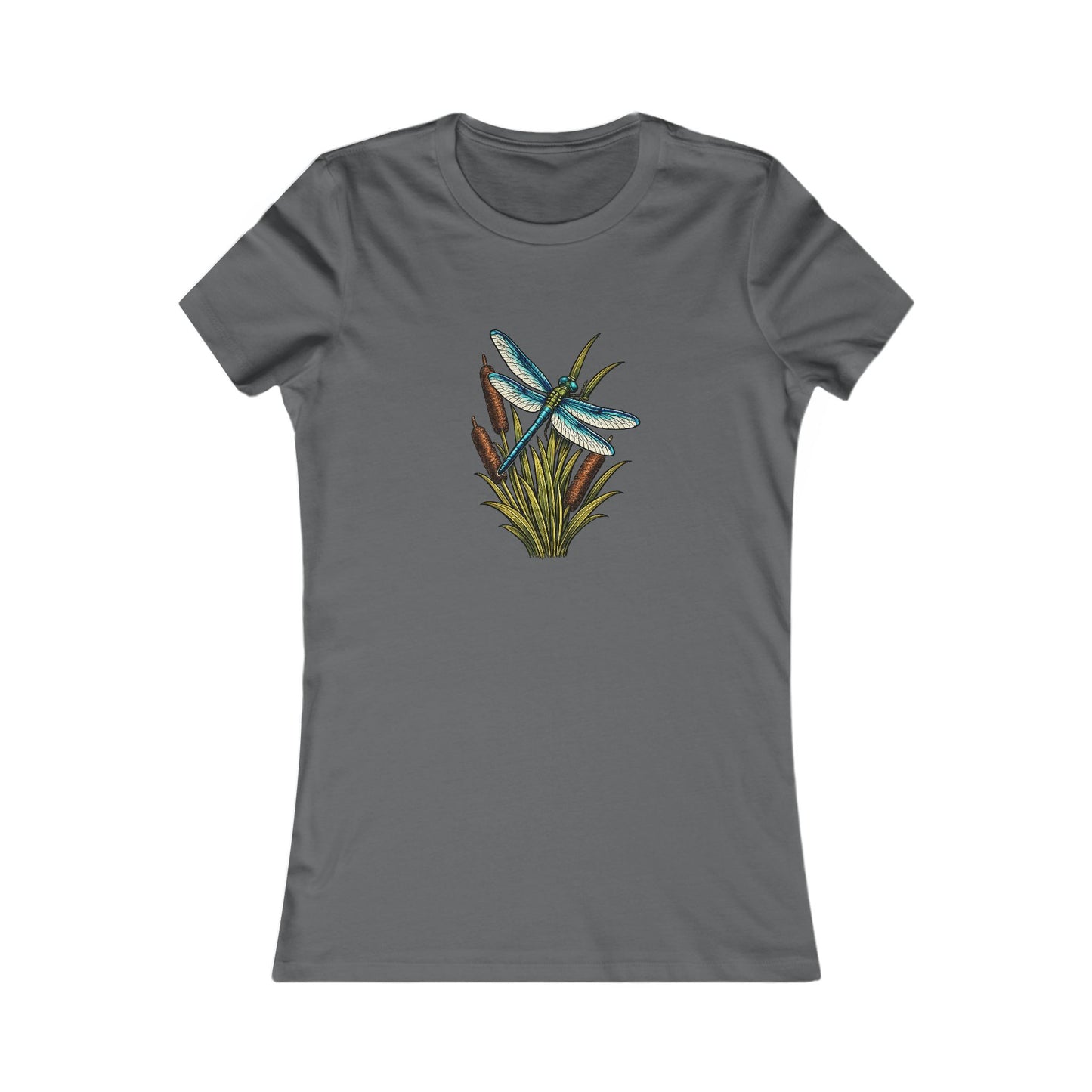 Dragonfly & Cat Tail Women's T-Shirt