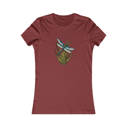 Dragonfly & Cat Tail Women's T-Shirt