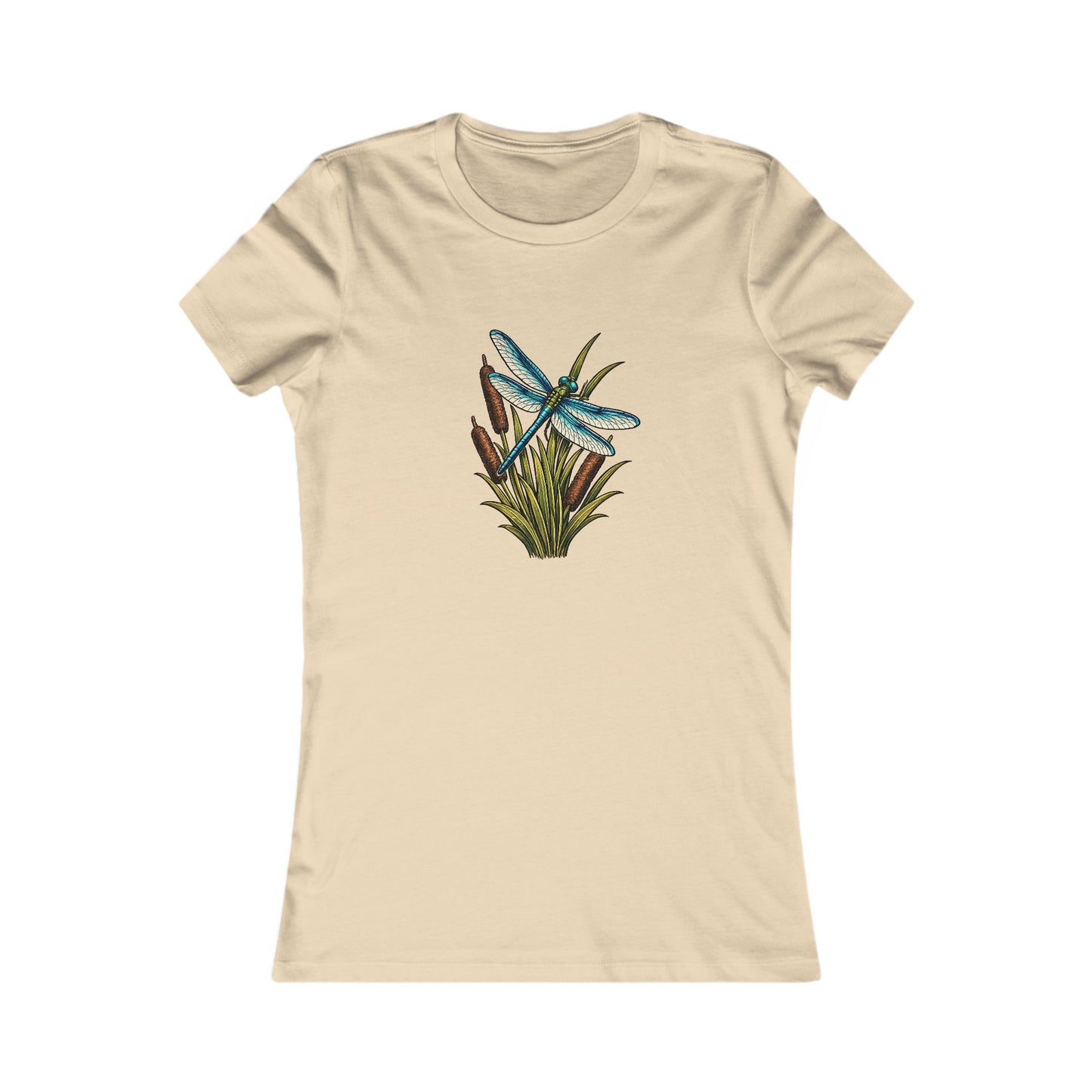 Dragonfly & Cat Tail Women's T-Shirt