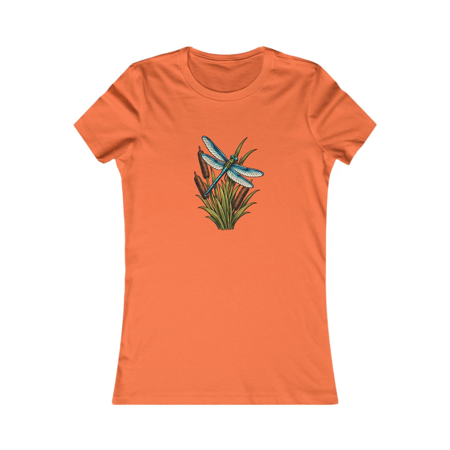 Dragonfly & Cat Tail Women's T-Shirt