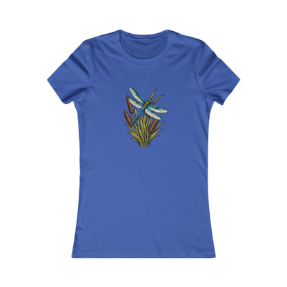 Dragonfly & Cat Tail Women's T-Shirt