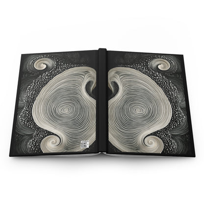 Journal Notebook, Hardcover Lined - Just a Swirl in the World