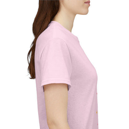 T-Shirt, Short Sleeve Boxy Crewneck - Yellow Tiger