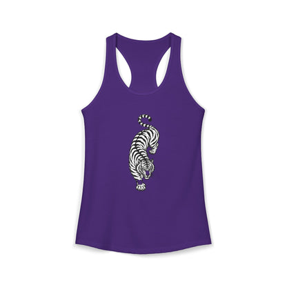 Tiger Black and White Racerback Tank
