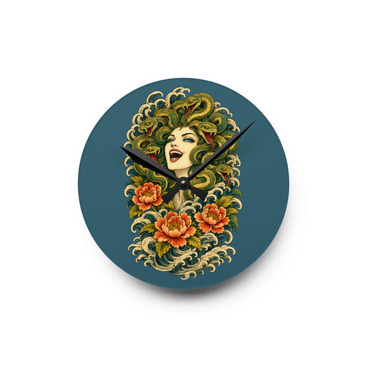 Medusa Having a Chuckle Acrylic Wall Clock