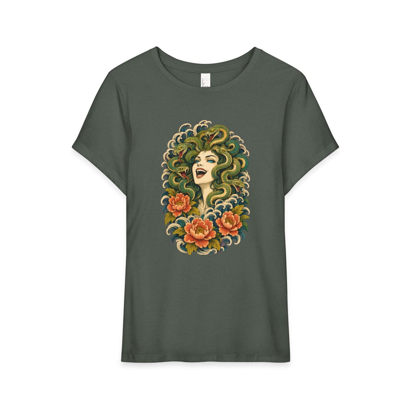Medusa Floral Graphic Tee Shirt
